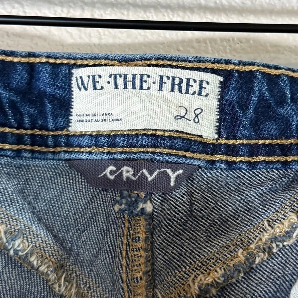 Free People We The Free Crvy Starlight Straight Jeans 28